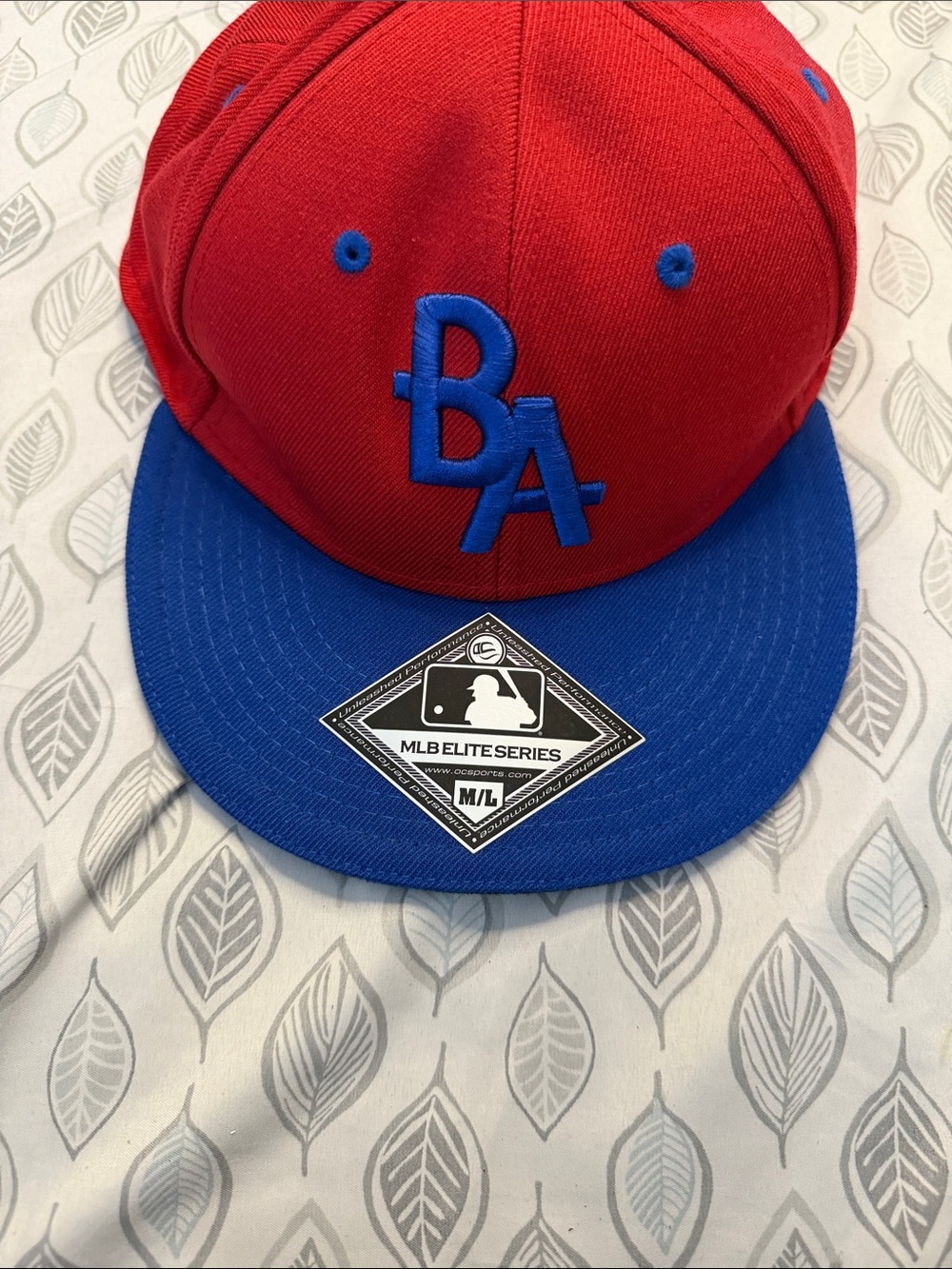 MLB Red and Blue Kids Snapback Hat with BA Logo